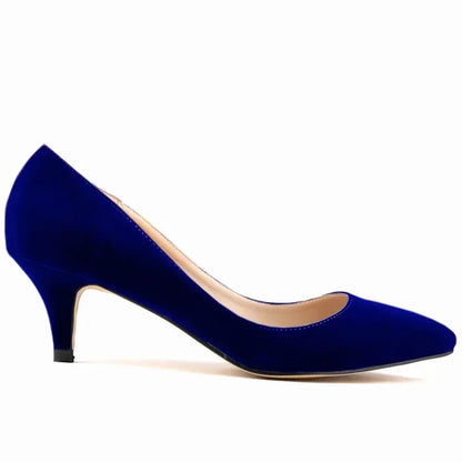Spring and Autumn 2026 Women Pumps 5cm High Heels Solid Color Breathable Rubber Non Slip Sole Latex Insole Work Wedding Shoes