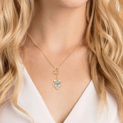 OXTAO Original Moissanite Heart Shaped Necklace Women's Necklace 925 silver Sparkling Lab Diamond Valentine's Day Jewelry Gift