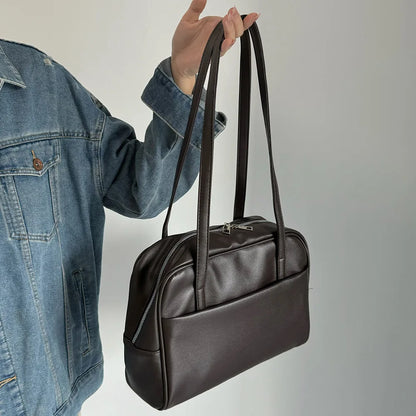 CGCBAG Vintage Designer Luxury Women Tote Bag Casual Lage Capacity Female Shoulder Bag High Quality PU Leather Ladies Handbags