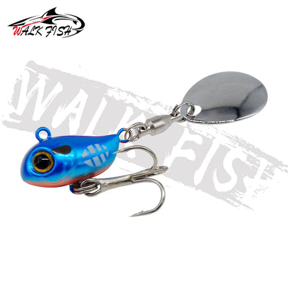 WALK FISH 10g VIB Spinning Tail-spinner Swimbait Fishing Lures Spinnerbait Metal Artificial Bait Carp Fishing Accessories