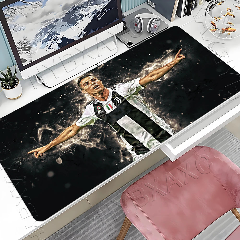 CR7 Football Star R-Ronaldo Mouse Pad Cartoon Lockedge Large Gaming Pad Computer Gamer Keyboard Mat Desk Mousepad PC Desk Pad