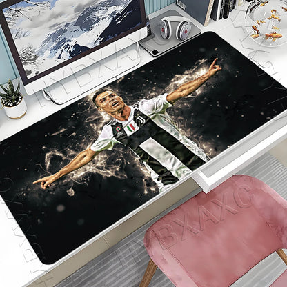 CR7 Football Star R-Ronaldo Mouse Pad Cartoon Lockedge Large Gaming Pad Computer Gamer Keyboard Mat Desk Mousepad PC Desk Pad