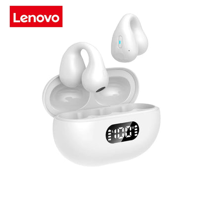 Lenovo Original Bone Conduction TWS Earbuds Ambie Sound Earcuffs Ear Earring Wireless Bluetooth Earphones Sport Headset