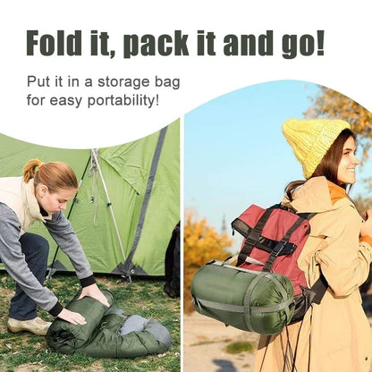 Portable Envelope Sleeping Bag Lightweight Warm Outdoor Camping Sleep Sack for Hiking Travel Backpacking Tent Spring Autumn