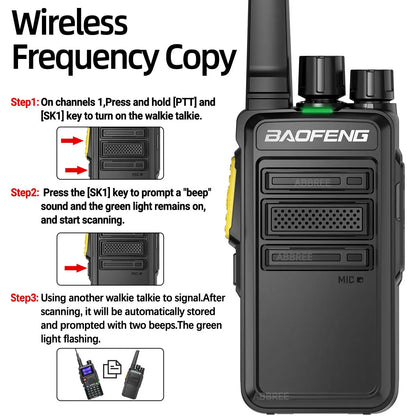 Baofeng BF-V12D GMSK Digital Walkie Talkie UHF Encrypted Call Noice Reduction HD Radio Wireless Copy Frequency Two Way Ham Radio