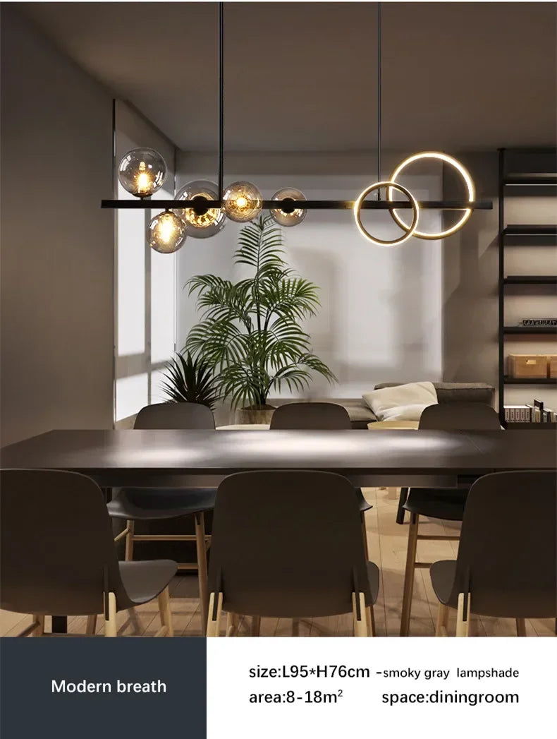 Magic Bean Long Pendant Lights Nordic Restaurant Modern Creative Kitchen Light Luxury Living Room Bar Decor Lighting G9 Bulb