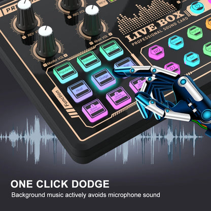 T0823 Podcast V9 Soung Card Musical Full Set Microphone Live Broadcast Sound Card With Multiple Sound Effects and Voice Changer
