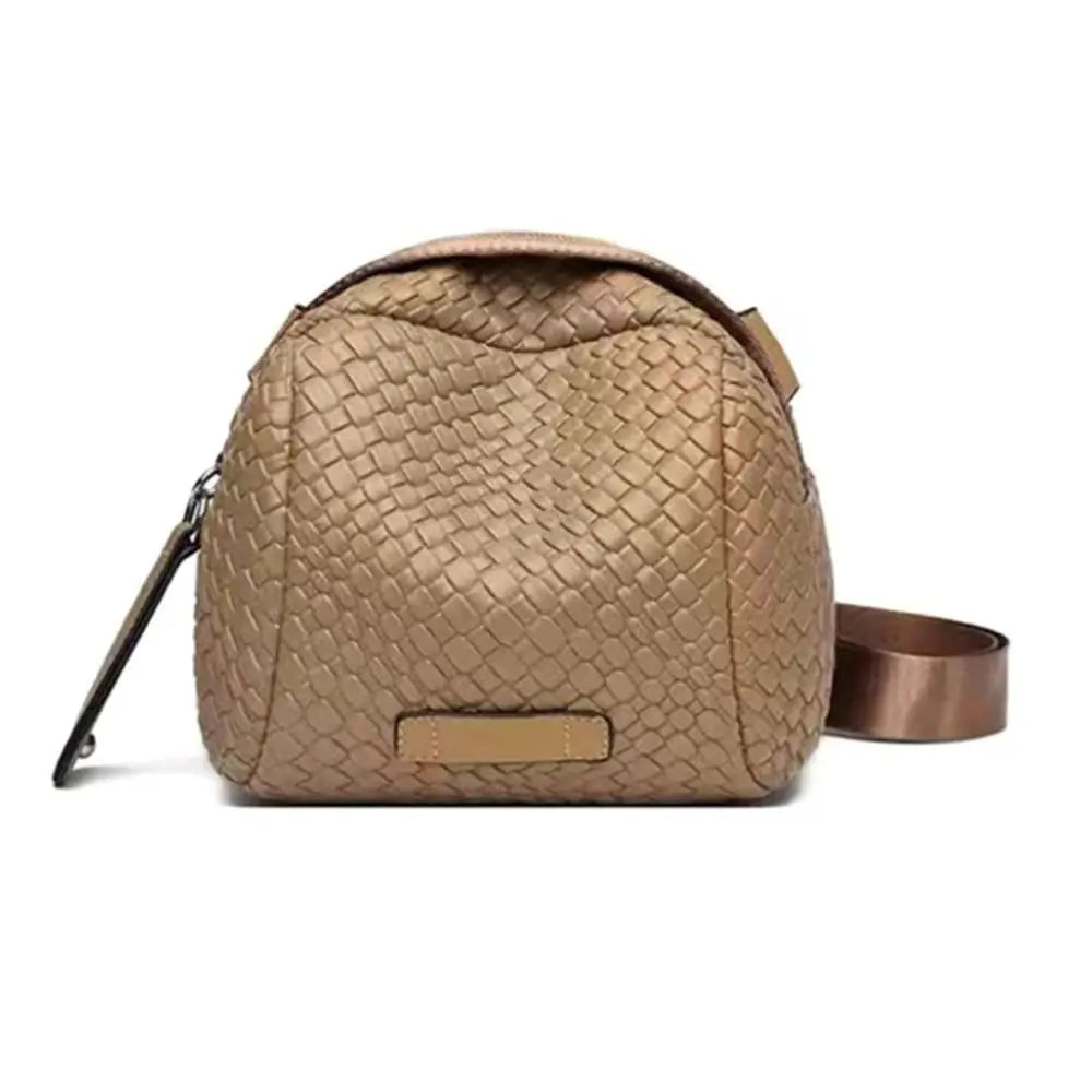 Luxury Brand Shell Bag Women Crossbody Bag Woven pattern Shoulder Bags Leather Chest Bag Fashion Phone Purses Ladies Waist Bags