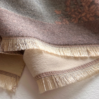 Warm Shawl Women Scarf Luxury Cashmere Winter Blanket Wraps Casual Floral Print Pashmina Bufanda Travel Poncho Stoles Echarpe