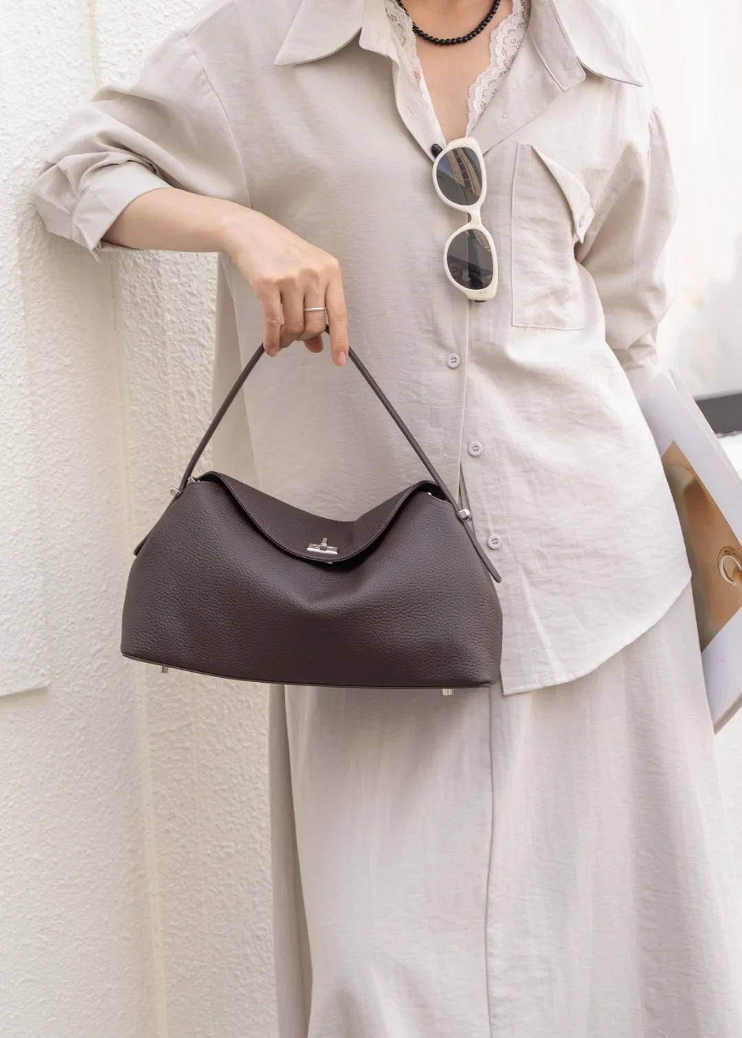 Women's Genuine Grade Leather Handbag Luxury Designer Brand Ladies Cowhide Shoulder Crossbody Bags for Woman High Quality New