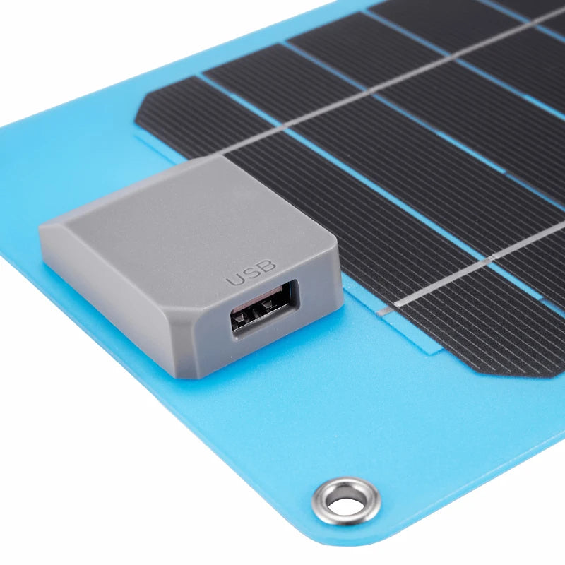 30W Portable Solar Panel USB Foldable Solar Charger Outdoor Battery Power Bank for Camping Hiking Travel Phone Charging 5V