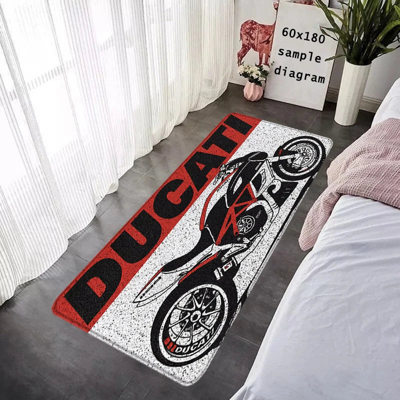 House Entrance Doormat Hallway Carpet Motorcycle Living Room Rugs D-Ducati Foot Carpets Bath Rug Floor Mats Non-slip Home Decor
