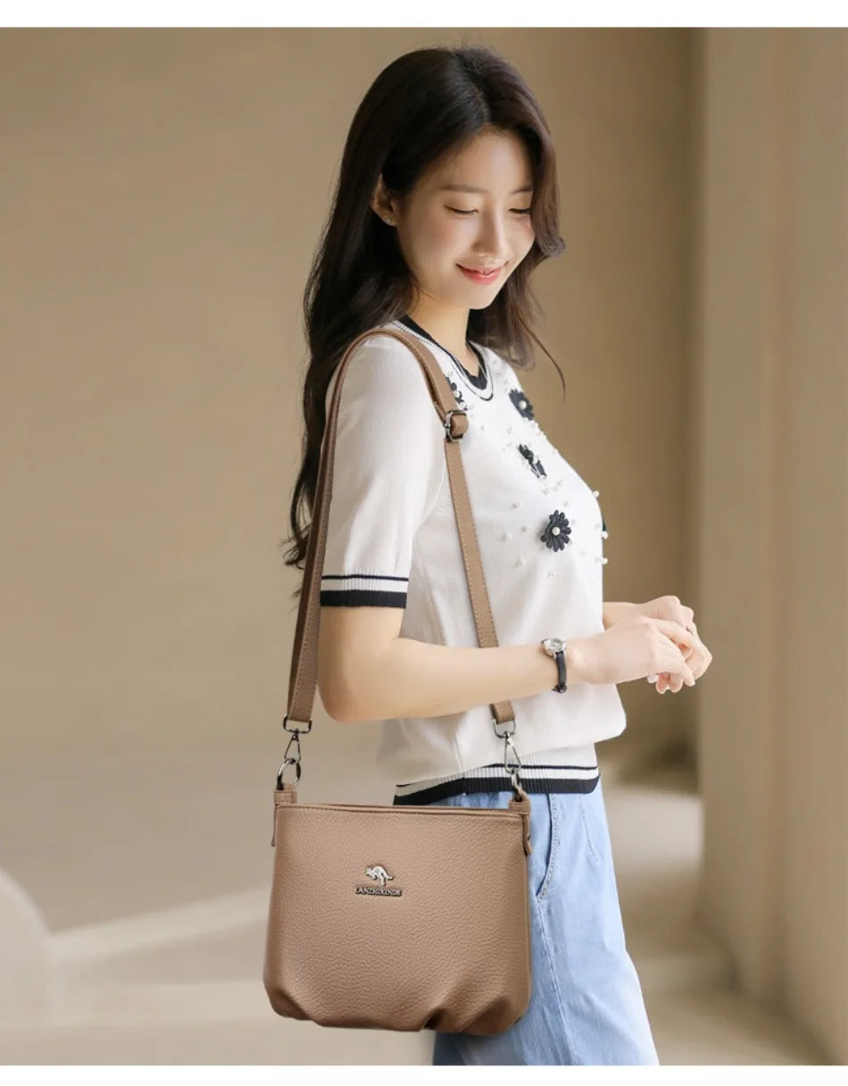 Luxury Shoulder Bags for Women 2026 New Designer Soft Leather Crossbody Bags Casual Messenger Sac Women Bag Purses and Hangbags