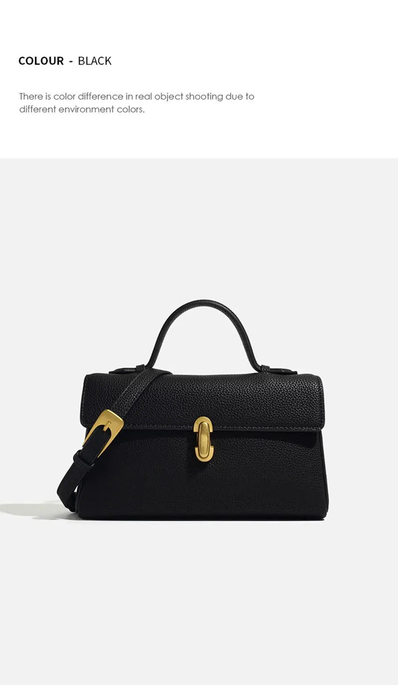 2025 New Women's Bag High Quality Genuine Leather Women Shoulder Bag Fashion Crossbody Square Bags Female Handbags