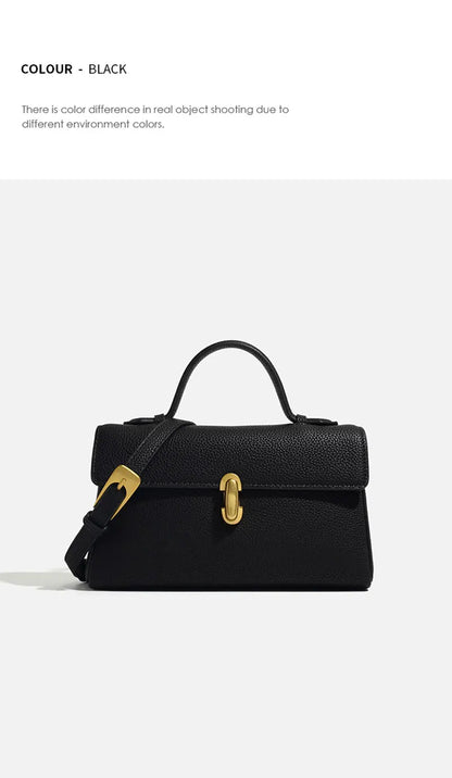 2025 New Women's Bag High Quality Genuine Leather Women Shoulder Bag Fashion Crossbody Square Bags Female Handbags