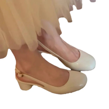High Heels Women Sandals Chunky Fashion Shoes Elegant Pumps Flip Flops New Dress Party Slippers Slingback Luxury Mujer Sandalias