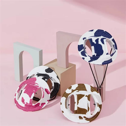 Pets Hat with Ear Holes Adjustable Baseball Cap for Medium Small Dogs Summer Fashion Cats Sun Cap Pet Outdoor Hat Pet Supplies
