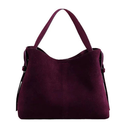 Suede Cowhide fashion ladeis shoulder cross brown bags luxury designer women coffe handbags angola red