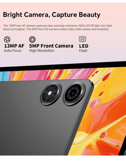 Teclast P50T Android 16 Tablets 90Hz 11" Display 8 Core UNISOC T7250 Max.16GB RAM(3GB+13GB Virtual) 128GB ROM 8000mAh GPS Tabs