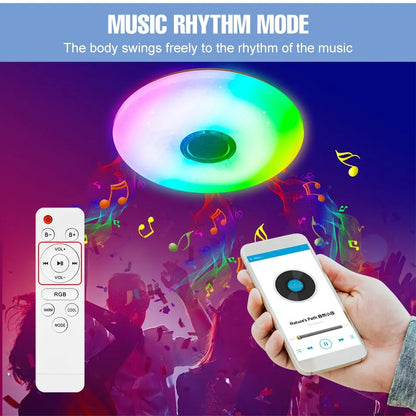 Modern Ceiling Lamps RGB Dimming Home Lighting APP Bluetooth Music Light 52W 36W Smart Ceiling Lights With Remote Control AC220V