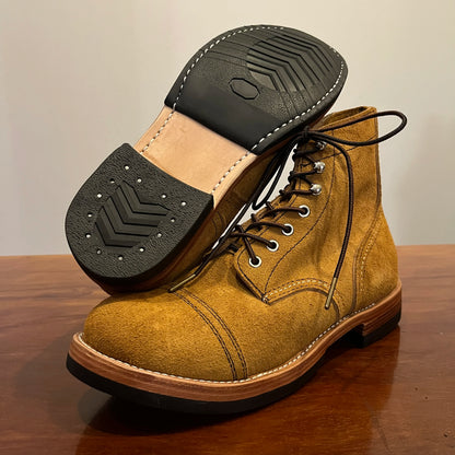 AN2 Rock Can Roll Super Quality Handmade Goodyear Welted Skill Italian Cowhide Suede Boot Custom Made Available