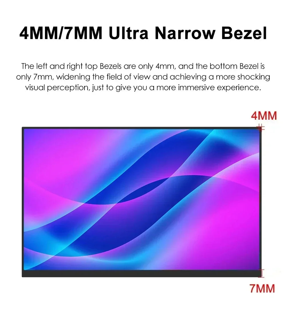 16 Inch 4K 120Hz Touchscreen Portable Monitor 100%DCI-P3 500Nit 16:10 HDR FreeSync Screen Game Display For PC XBox PS4/5 Switch
