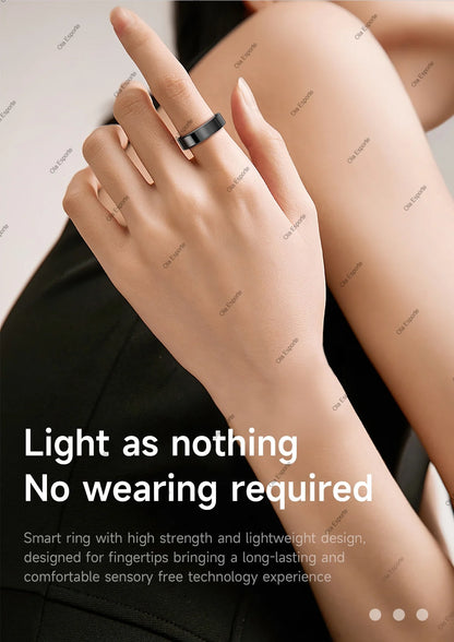 2026 New Smart Ring Heart Rate Blood Pressure Sleep Monitoring Motion Tracking IP68 Waterproof Men Women Smart Ring Holiday Gift