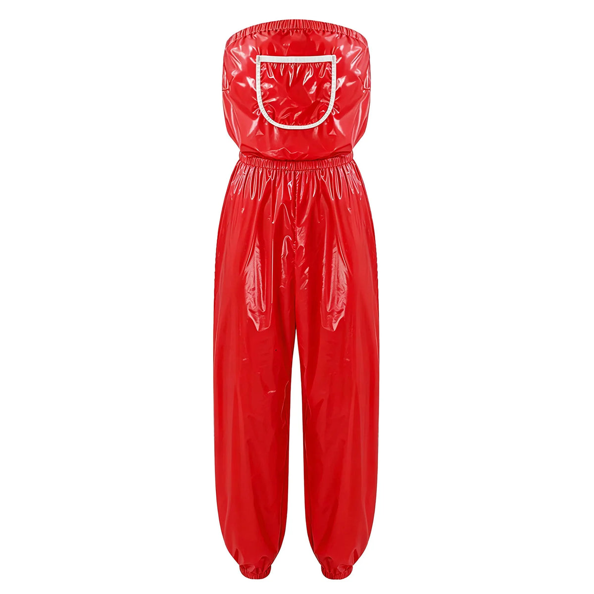 Womens Water Resistant Diaper Cover Jumpsuit Strapless Bodysuit Elastic Waist Leg Opening Adaptive Rompers for Club Night Out