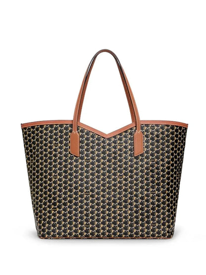 Luxury Brand Tote Bag Woman Classic Monogram Print Coated Canvas Handbag Large Capacity Shoulder Bag With Removable Zipped Pouch