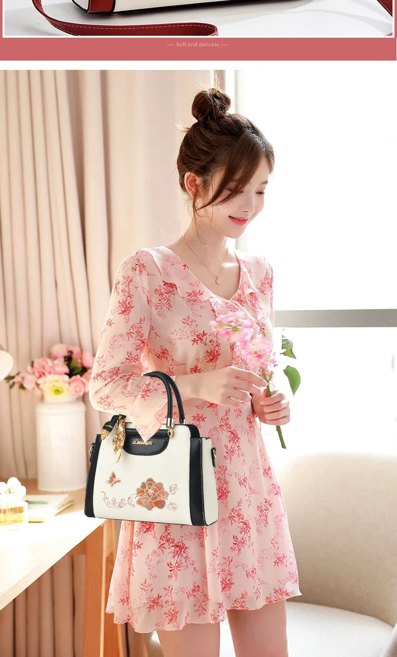Fashion Luxury Handbags Women's Shoulder Bags Temperament Mom Elegant Retro Crossbody Bags High Capacity Tote Bag Wedding Bags
