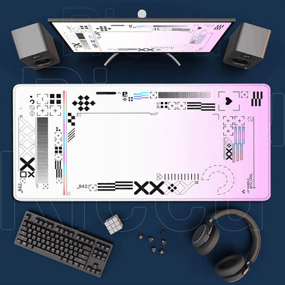 Cartoon Mouse Pad Pink CSGO Print Stream Gamer Mousepad 400x900mm Antislip Keyboard Mouse Mats Rubber Deskmat Gaming Accessories