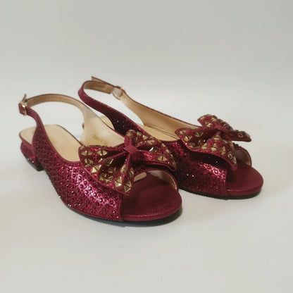 Fashion Purple Lower Heel Party Women's Sandals And Bag Match Set Italian Design Rhinestone Wedding Matching Shoes and Bag Set
