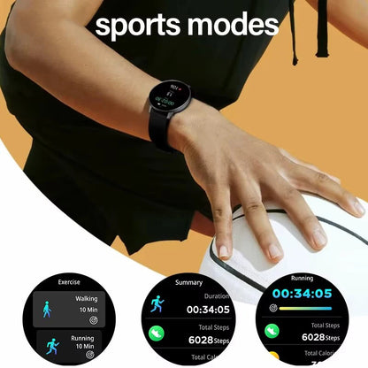 2025 New Smart Watch Heart Rate Sleep Health Monitor Bluetooth Talk Ladies Sport Smart Watch for Android IOS
