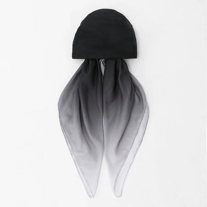 New Muslim Instant Hijab Scarf Print Turban Thick Hair Bonnet Night Cap Turban For Sleeping Elastic Hair Satin Bonnet For Sleep