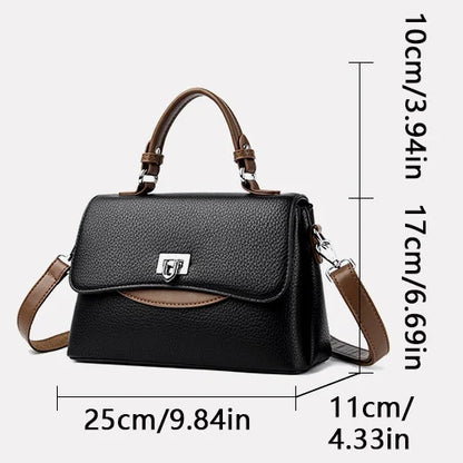 Luxury Large Capacity Multilayer Shoulder Messenger Bag High Quality Leather Handbag Women Designer Crossbody Sac Female Tote