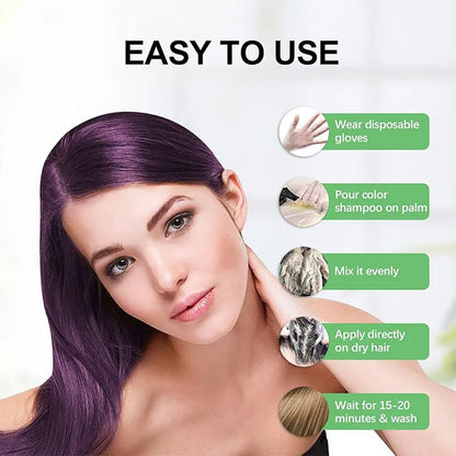 200ml Hair Dye Shampoo Oil Control Nourishing Hair Care Products Make Your Hair Shining And Charming