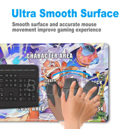 One Piece Zoro Luffy Card Battle Mat Opcg Single Player Board Game Card Battle Cards Pad 60X35cm Playmat PC Extended Mousepad