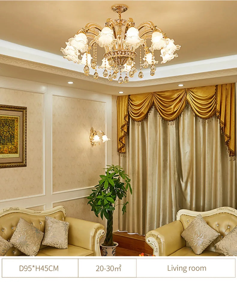 Nordic Modern Luxury Ceiling Chandelier Lighting 2025 Lustre Living Room Hotel Villa Lobby Crystal Hanging Lamp Luminaria Lights