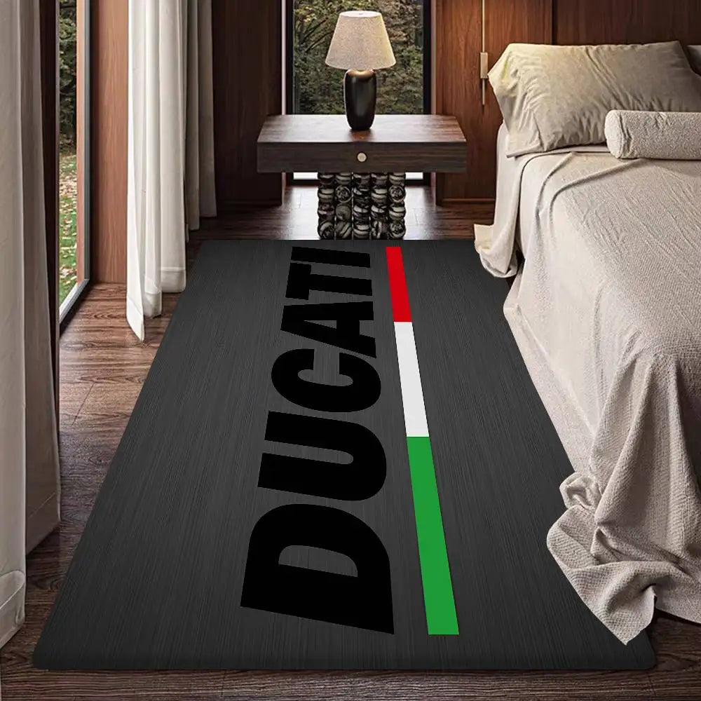 Motorcycle LOGO D-Ducati Floor Mat Rectangle Anti-slip Home Soft Badmat Front Door Indoor Outdoor Mat Hotel Decor Mat