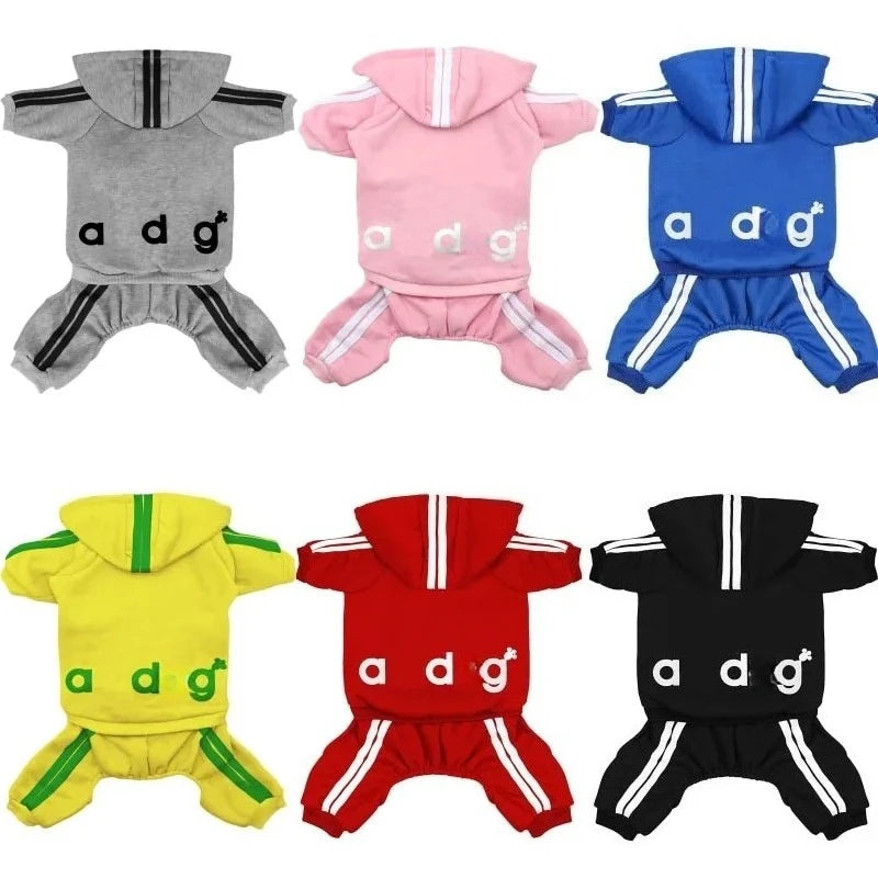 Spring Dog Jumpsuit Sports Suit for Small Dogs - Charming Pet Apparel for Chihuahua Terrier Beagle - Comfortable Clothing