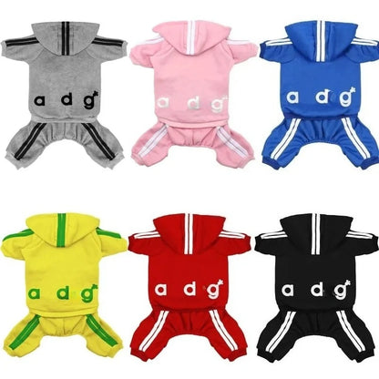 Spring Dog Jumpsuit Sports Suit for Small Dogs - Charming Pet Apparel for Chihuahua Terrier Beagle - Comfortable Clothing