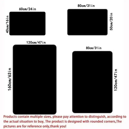 Stylish Movie Scarface Design Floor Mat Sofa Chairs Area Carpet for Living Room Decor Bedroom Non-Slip Bedside Soft Rug Doormat
