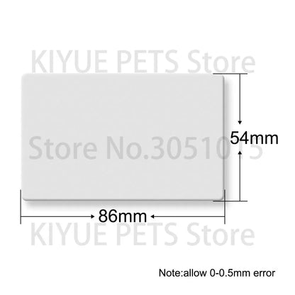 Wholesale 20Pcs 1MM Business Card Anodized Aluminum Plate Name Phone Nameplate Laser Marking Engraving Dog Tag ID Blank Tags
