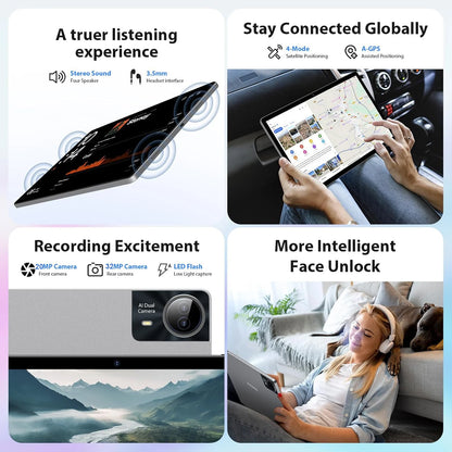 2026 Global Version Android 15 Tablet 14 inch Tablet PC 20GB 512GB 13800mAh Phone Call BT5.0 5G WiFi GPS Google Play Laptop Pads