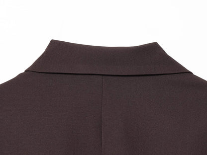 KONDALA Elegant Commute Double-breasted Blazer Women Vintage Brown Buttons Blazer 2026 Spring Summer Trendy Office Lady Blazer