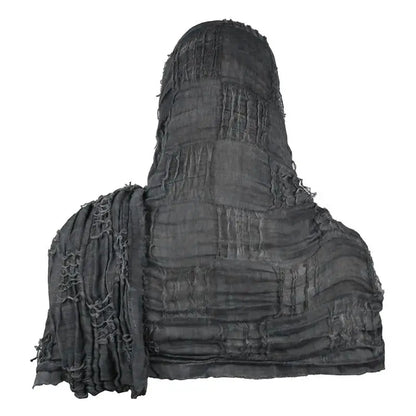 Techwear Style Ripped Tassel Punk Vintage Scarf Man Woman Medieval Knight Cape Cloak Halloween Cosplay Shawl Costume