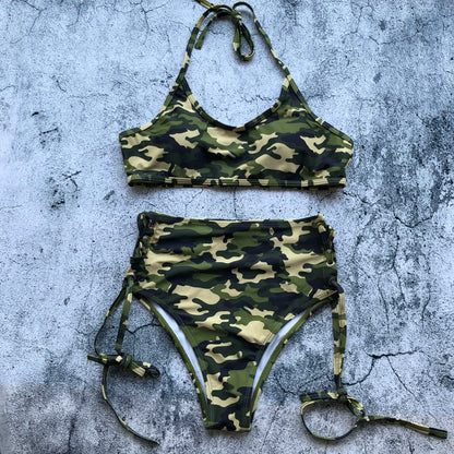 Bandage Bikini Sport Swimwear Women Swimsuit High Waist Bikini Set Push Up Maillot De Bain Femme Beachwear 2026 Bathing Suit