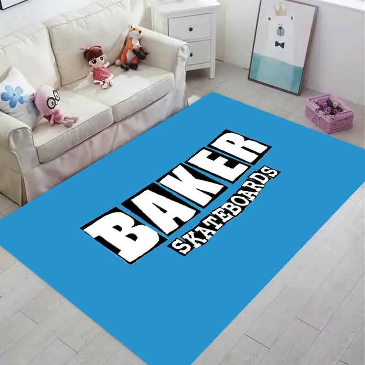 B-BAKERS Printed skateboards carpets Non-slip Multi Function Living Room Rugs Entrance Floor mat Home Kitchen Hallway Decor