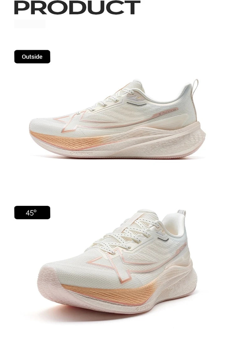 Xtep 2000km 3.0 Running Shoes For Women 2025 Spring Sneakers Cushioning Training Jogging Wear-Resistant Lightweight 875118110034