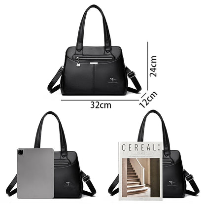 High Quality Ladies Soft Leather Shoulder Bag Designer Luxury Handbags Tote Bags For Womens 2025 Female Crossbody Messenger Bags